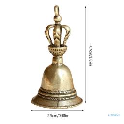 Punho de bronze alto mão sino grande mão sino para casamentos, escola jogo de sala de aula transporte da gota - Image 6