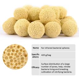 Material De Filtro De Tanque De Peixe De Carbono Ativado, Limpeza De Água Natural, Bola Bioquímica, Anel De Cerâmica, Pedra Vulcânica Do Aquário - Image 5
