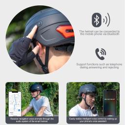 Capacete de Ciclismo Inteligente para Homens e Mulheres, Capacete MTB, Scooter Elétrico, Bicicleta, Câmera, Bluetooth, Função de Gravador - Image 2