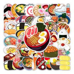 10/50 pçs dos desenhos animados sushi adesivo conjunto comida japonesa adesivos para diário planejador diy artesanato scrapbooking diário notebook portátil - Image 4
