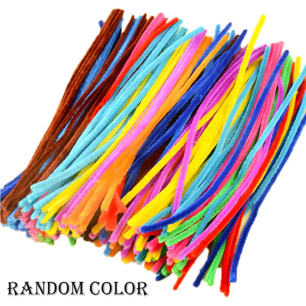 Multicolorido Chenille Twist Wire Stems, Pipe Cleaners, Plush Stick para DIY, Brinquedos Educativos, Material artesanal, 10 Pcs, 50 Pcs, 100Pcs, 30cm - Image 1