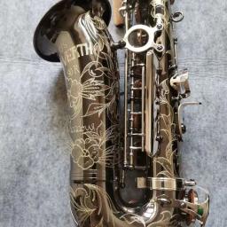 Saxofone com Bocal Copiar, JK SX90R, Black Nickel, Silver Alloy, Sax alto Latão, Instrumento Musical, Copiar, Alemanha - Image 2