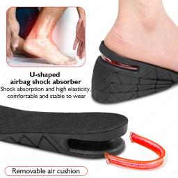 Altura Aumentar Palmilhas para Sapatos, Almofadas de Altura Elevação, Inserções de Salto Ajustáveis, Taller Cut, Shockarch Support, Absorvente Foot Pad, 3-9cm - Image 3