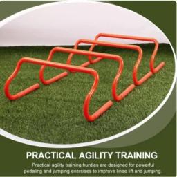 Dobrável Velocidade Obstáculos para Treinamento, Agilidade Portátil Obstáculos, Mini Barras de Salto, Altura Ajustável, Acessórios Esportivos ao Ar Livre - Image 3