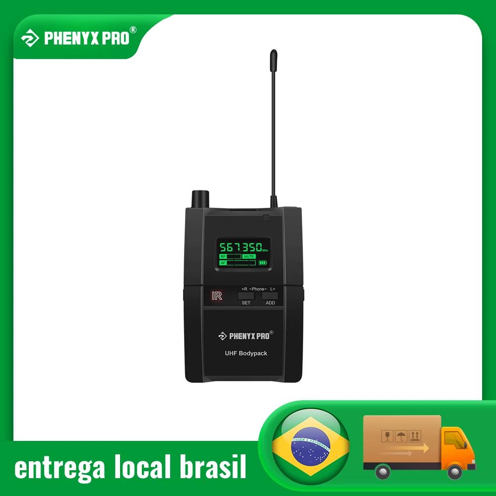 Sistema de monitor intra-auricular estéreo sem fio UHF Phenyx Pro, IEM sem fio, frequência selecionável de banda de 500 MHz, operação montável em rack para palco, estúdio, exposição, palestra, discurso (PTM-10) - Image 1
