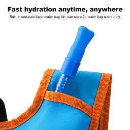 Mochila de hidratação para acampar e caminhar, bexiga de água, hidratação, leve, isolada, 10L - Image 5