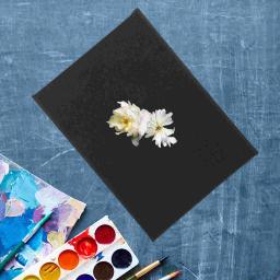 Pano de lona em branco para pintura, moldura a óleo, DIY, preto, 45x200cm - Image 3