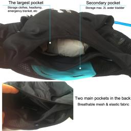 ULTRA-TRI Hidratação Corrida Mochila, Vest Pack, Maratona Corrida Sports Bag, Leve, Trilha, 8L - Image 6