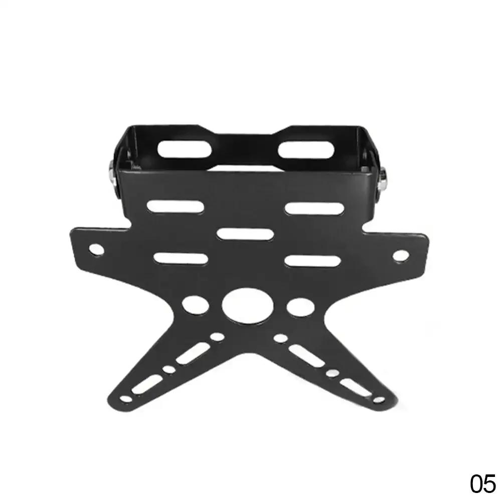 Alumínio Universal License Plate Holder, Suporte de montagem ajustável, Registro Número Plate Cover, Moto Peças - Image 1
