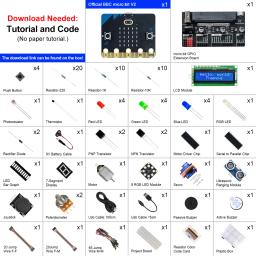Freenove Super Starter Kit para BBC micro:bit V2, tutorial detalhado de 266 páginas, 192 itens, 38 projetos, blocos e código Python - Image 2