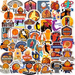 Desenhos animados Basquete Adesivo, Trendy Cool, Esporte motivacional, Slam Dunk, 50pcs - Image 1