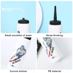 Garrafa De Água De Hóquei No Gelo, Equipamento Desportivo De Lacrosse De Futebol, Squeeze Bottle, Acessórios Esportivos, 1000ml - Image 5