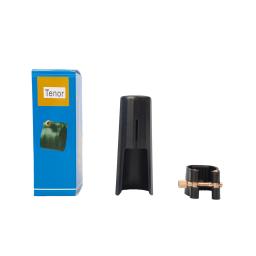 Alto soprano tenor saxofone bocal ligadura de couro com tampa abs sax fivela de couro braçadeira clipe woodwind instrumento acessórios - Image 5