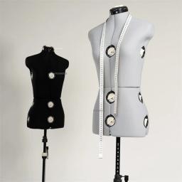 Adereços de manequim feminino, capa de pano ajustável, costura para mulheres, design de alfaiate, roupas, busto, vestido, base de metal, suprimentos de costura - Image 3