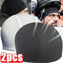 Boné de ciclismo para motocicleta, secagem rápida, respirável, absorção de umidade sob o capacete, forro interno, cúpula, boné esportivo, acessórios de motor - Image 1