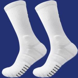 Meias esportivas de basquete masculino, meio tubo, espesso, meias de elite, longas, respiráveis, meias absorventes de suor - Image 5