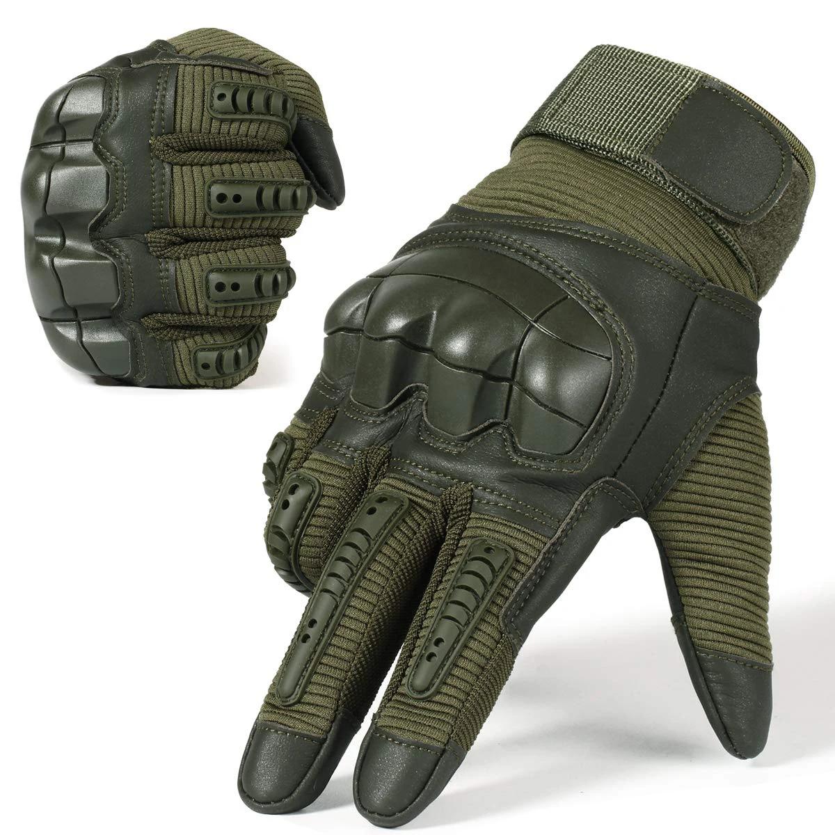 Dedo completo masculino duro Knuckle luvas táticas, tela sensível ao toque, tiro airsoft, jogo de paintball - Image 1