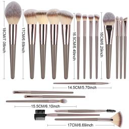 Conjunto de pincéis de maquiagem para mulheres, 1-20 peças, rosto, cosméticos profissionais, pincel corretivo macio, kabuki, mistura, ferramentas de beleza - Image 6