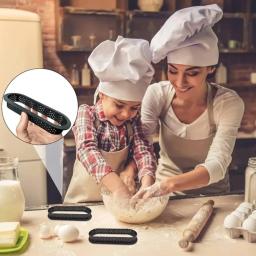 Conjunto De Moldes De Torta De Ovo Perfurado De Plástico, Bolo De Mousse Em Forma Oval Preto, Pastelaria Decorat, Ferramentas De Sobremesa Francesa Para Cozimento De Festa, 10Pcs - Image 5