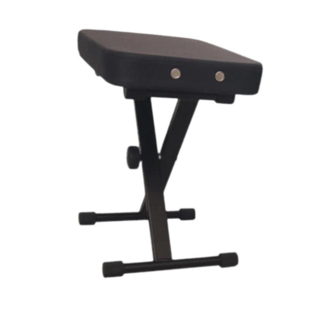 Banco Teclado Ajustável com Assento Acolchoado para Piano, Dobrável e Ideal para Performances de Piano, Tambor e Guitarra