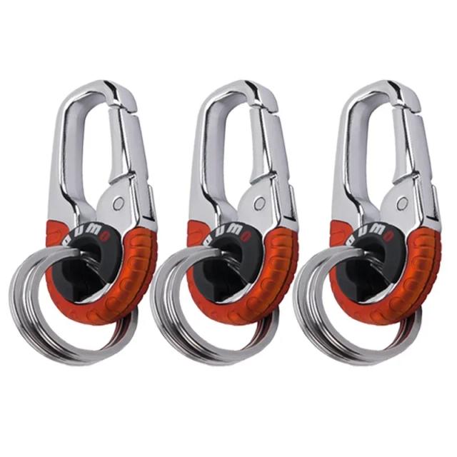 Chaveiro Mosquetão de Aço Inoxidável para Homens - Gancho de Escalada Outdoor