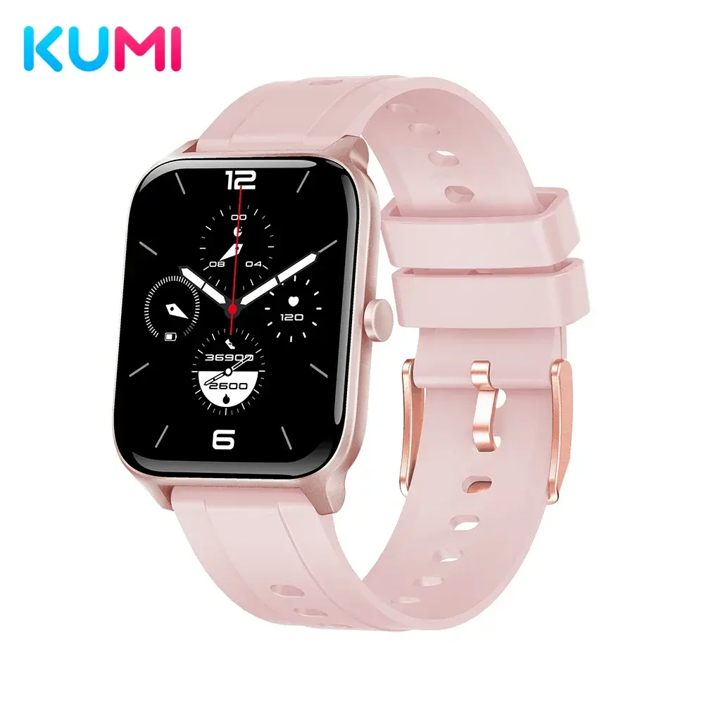 Kumi ku3s alexa relógio inteligente tuya chamada esporte fitness freqüência cardíaca pressão arterial monitor de sono ip68 à prova dip68 água feminino smartwatch - Image 1