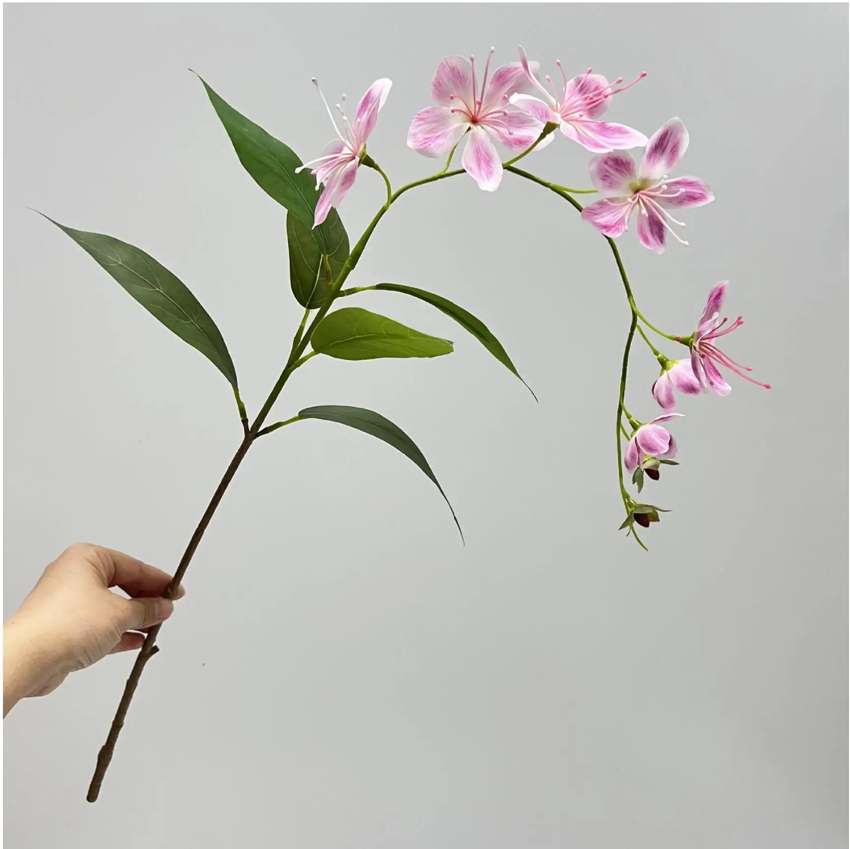 Arranjo de flores para casamento, seda artificial drapejar jasmim, único ramo, paisagismo interior, arranjo de flores, fotografia, 39.37 ", 80-100cm, 80-100cm, 1 pc - Image 1