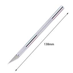 Lâminas de aço bisturi para artesanato DIY, cortador de madeira, caneta faca, gravura, artes, desenho, reparação, ferramentas manuais, 12 Pcs/Lot - Image 5