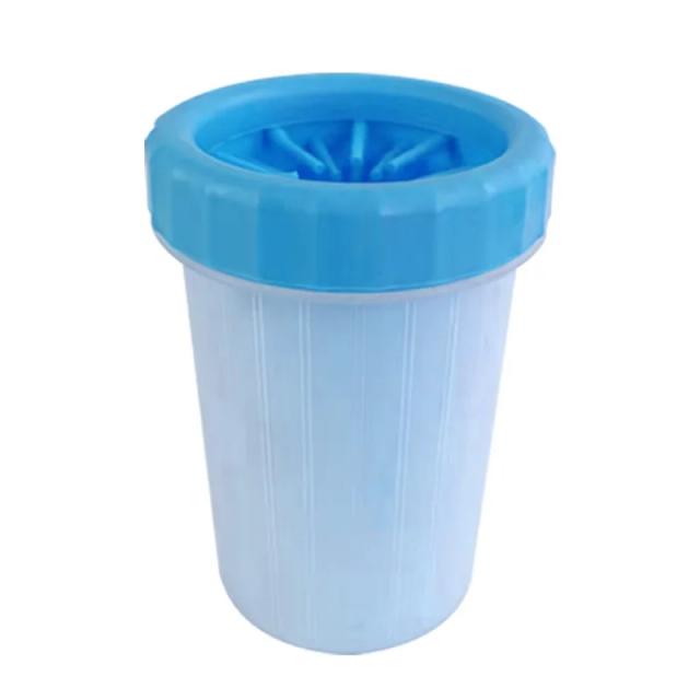 Lavadora Portátil para Patas de Cães 2 em 1 - Limpador Eficaz para Banho e Limpeza de Lama com Escova Grooming
