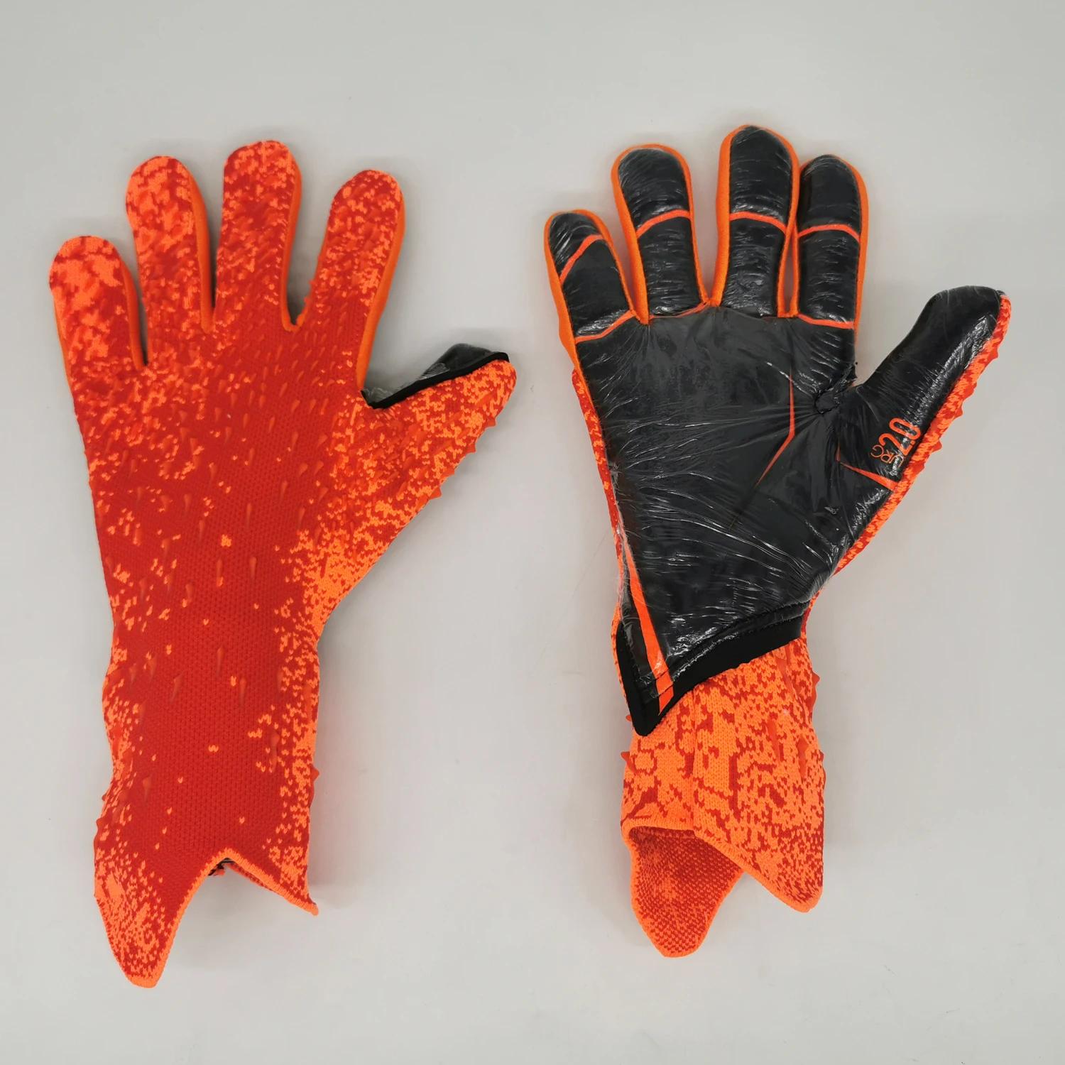 Luvas profissionais do goleiro do látex para adultos, proteção engrossada, futebol, esportes - Image 1