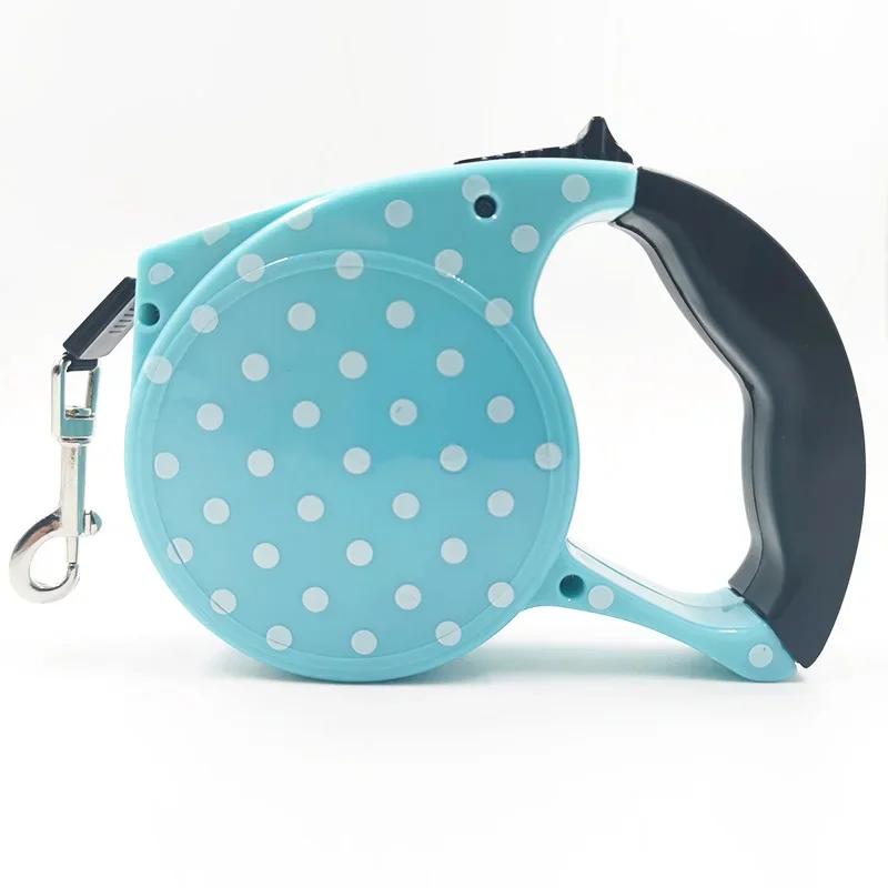 Trela retrátil automática para cães, pistas duráveis para caminhadas e corridas, produtos para animais, 5m - Image 1