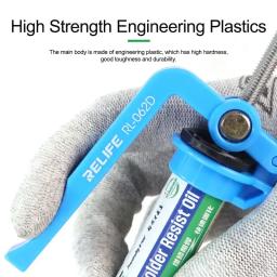Relife RL-062D economia de trabalho 5-10cc nova pasta de solda impulsionador uv máscara de solda tinta empurrador de óleo de soldagem para ferramentas de reparo da placa-mãe - Image 5
