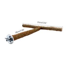 367a poleiro pássaro natural papagaio suporte barra gaiola aconchego brinquedo - Image 6