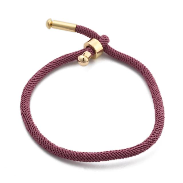 10 pçs pulseira de cordão de algodão ajustável pulseiras de corda artesanal trançado pulseira de amizade para diy jóias fazendo descobertas