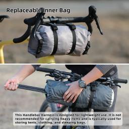 Rhinowalk bolsa para guidão dianteiro 12l, kit de montagem de bicicleta à prova d'água com bolsa interna substituível, bolsa frontal removível, armazenamento de bagagem - Image 4