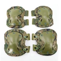 Joelheiras táticas para caça, protetor de cotovelo, CS Airsoft, joelheira esporte ao ar livre, engrenagem de segurança, suporte de proteção, 4 pcs - Image 5