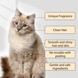 Shampoo Pet e Lavagem do Casaco para Limpeza Hidratante, Shampoo Dog, Adicionando ao Cabelo Pet, 300ml - Image 2