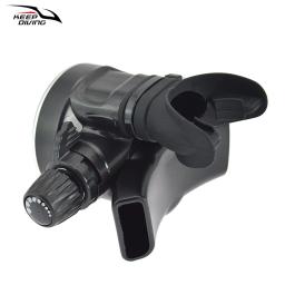 Regulador De Mergulho Ajustável Com Conector De Latão Regulador De Respiração De Baixa Pressão, Segundo Estágio, Entrada De Ar, Estilo De Equilíbrio, 1Pc - Image 3