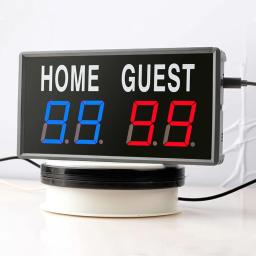 Placar eletrônico com controle remoto, LED de 4 dígitos, placar, fósforos, tênis de mesa, basquete, pingue-pongue, tênis de mesa - Image 5