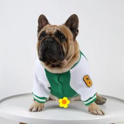 Moletom de beisebol para animais de estimação, camisas para cães, camisa quente, jaqueta pequena e média, roupas para cachorros, outono e inverno - Image 2