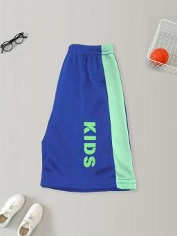 Conjunto de roupas para bebê menino e menina, camiseta respirável com carta impressa, top e shorts, fatos de treino para crianças, 2 partes - Image 5