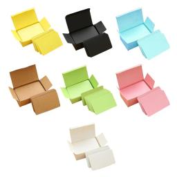 Cartões preto e branco, 100 peças, caixa de papel faça você mesmo para o dia dos namorados e natal - Image 2