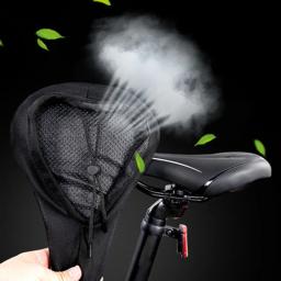 Capa de assento de bicicleta acolchoada, gel largo, almofada macia, almofada do assento da bicicleta do exercício, espuma larga, peças confortáveis do sela - Image 5