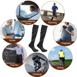 Novas meias de compressão cabem futebol, meias masculinas, varizes, mulheres grávidas, enfermagem médica joelho meias altas - Image 6