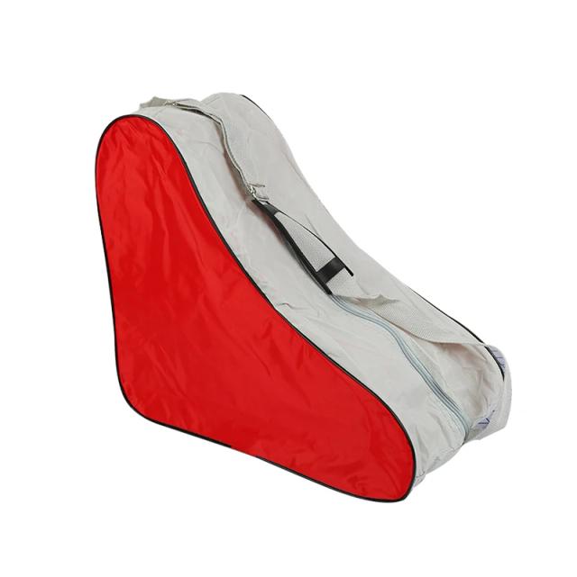 Bolsa de Transporte Ajustável para Skates Portátil com Alça de Ombro e Compartimento para Patins e Rolos
