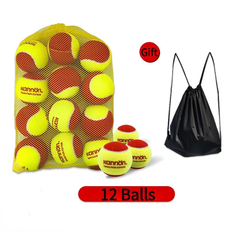 Novo vermelho bolas de tênis para crianças 75% baixo estágio de compressão crianças bola de tênis para iniciantes treinamento da juventude bolas de tênis com saco de transporte - Image 1