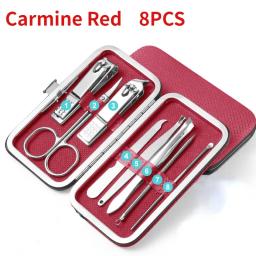 Aço inoxidável Nail Clippers para animais de estimação, massagem nos pés, grooming, beleza, manicure, acessórios para cães, orelha, conjunto colher, moedor, 8 itens - Image 6
