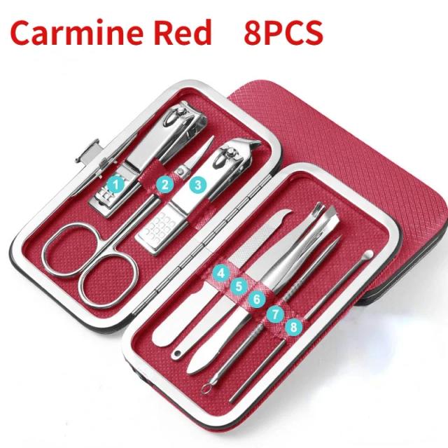 Nail Clippers de Aço Inoxidável para Pets: Kit Completo com 8 Acessórios de Beleza e Cuidados para Cães