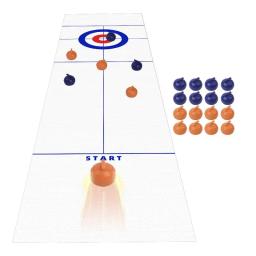 Curling de mesa para crianças e adultos, jogos de tabuleiro divertidos, discos shuffleboard, 8 16 rolos - Image 4