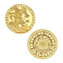Colecionáveis Lucky Zodiac Lembrança Coin, Coleção Física Collectible, Metal Antique Home Decorações, 4cm - Image 6